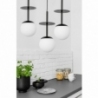 Plaat III white&amp;black pendant spider lamp with 3 glass balls Ummo