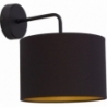 Alice B black wall lamp with shade Nowodvorski