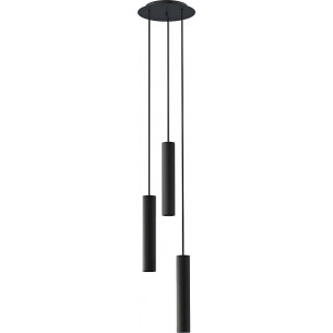 Baton III black tubes pendant lamp Nowodvorski