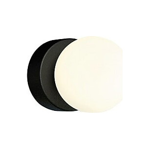 Brazos white&amp;black glass ball bathroom wall lamp Nowodvorski