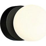 Brazos white&amp;black glass ball bathroom wall lamp Nowodvorski
