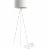 Stylowa Lampa podłogowa trójnóg z abażurem Cadilac 45cm biała Nowodvorski do salonu i sypialni