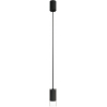 Lampa wisząca szklana tuba Cylinder 15cm przezroczysty/czarny Nowodvorski