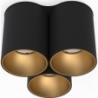 Eye Tone III 18cm black&amp;gold triple spot lamp Nowodvorski