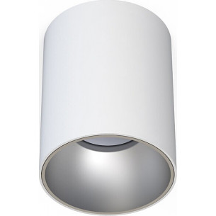 Eye Tone 9cm white&amp;silver spot lamp Nowodvorski