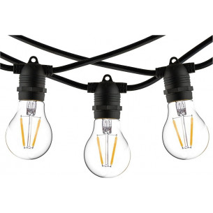 Festoon Lights X black outdoor string lights Nowodvorski