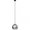 Globe II 20cm chrome pendant glass ball lamp Nowodvorski