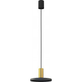 Lampa wisząca modernistyczna Hermanos 20cm czarny/mosiądz Nowodvorski
