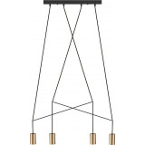 Imbria IV brass minimalistic semi flush ceiling lamp Nowodvorski