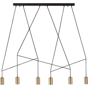 Lampa sufitowa minimalistyczna Imbria Straight VI mosiężna Nowodvorski