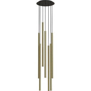 Laser VII 30cm brass tubes pendant lamp Nowodvorski