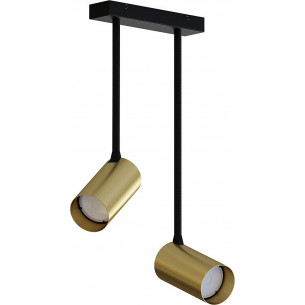 Mono II brass adjustable semi flush ceiling lamp Nowodvorski