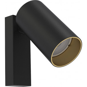 Mono black&amp;gold wall lamp with switch Nowodvorski