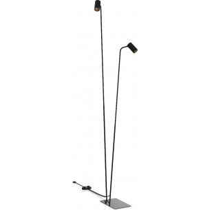 Mono black&amp;gold double floor lamp Nowodvorski