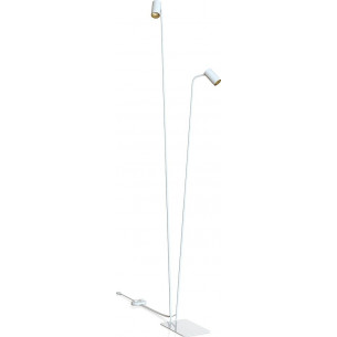 Mono white&amp;gold double floor lamp Nowodvorski