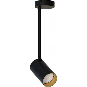 Mono 31cm black&amp;gold adjustable semi flush ceiling lamp Nowodvorski