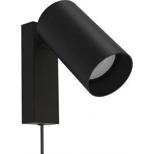 Mono black wall lamp with switch and cable Nowodvorski