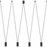 Lampa wiszące tuby More Eye IV czarna Nowodvorski