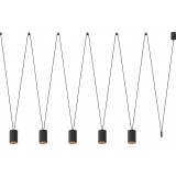 Lampa wiszące minimalistyczne tuby More Tone V czarna Nowodvorski