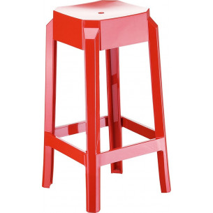 Fox 65 red modern bar stool Siesta