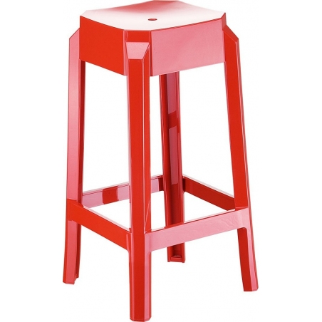 Fox 65 red modern bar stool Siesta