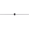Pin LED 121cm black minimalistic bathroom wall lamp Nowodvorski