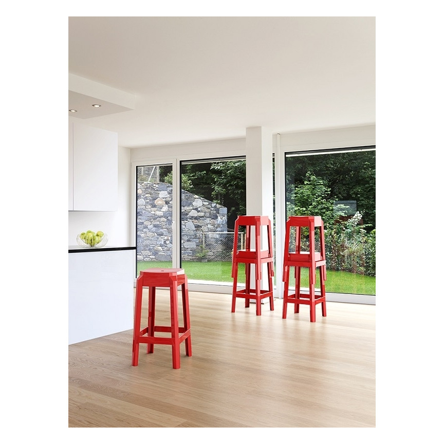 Red modern bar discount stools