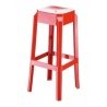 Fox 75 red modern bar stool Siesta