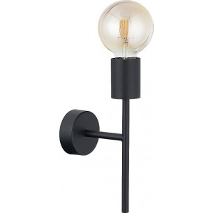 Radius II black loft "bulb" wall lamp Nowodvorski