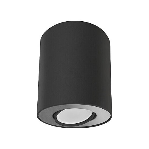 Set 10.5cm black&amp;silver surface-mounted spotlight Nowodvorski