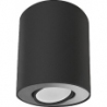 Set 10.5cm black&amp;silver surface-mounted spotlight Nowodvorski