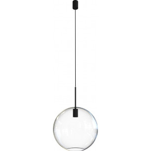 Sphere 35cm transparent glass pendant lamp Nowodvorski