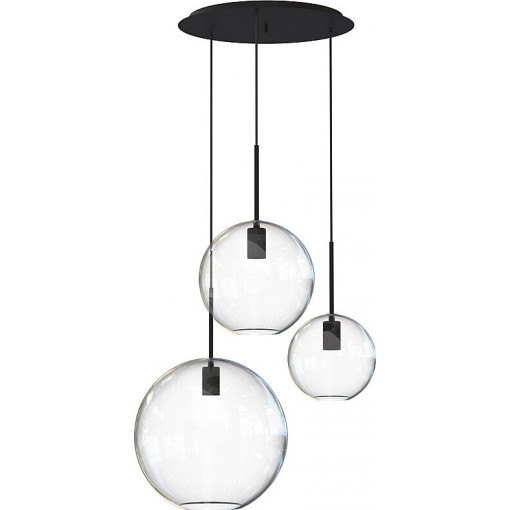 Sphere III 50cm clear glass pendant lamp Nowodvorski