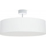 Violet 50cm white lampshade round ceiling lamp with lampshade Nowodvorski
