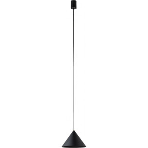 Zenith 20.5 cm black cone pendant lamp Nowodvorski