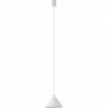 Zenith 20.5 cm white cone pendant lamp Nowodvorski