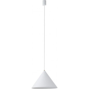 Lampa wisząca stożek Zenith 35cm biała Nowodvorski