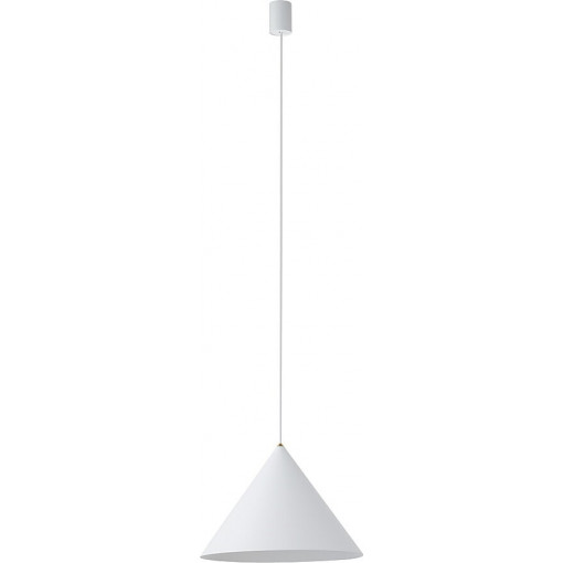 Zenith 35cm white cone pendant lamp Nowodvorski