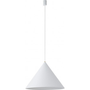 Zenith 50cm white cone pendant lamp Nowodvorski