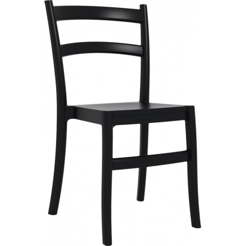 Tiffany black plastic garden chair Siesta