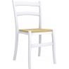 Stylowe Krzesło ogrodowe plastikowe Tiffany S Białe Siesta na taras i do restuaracji.