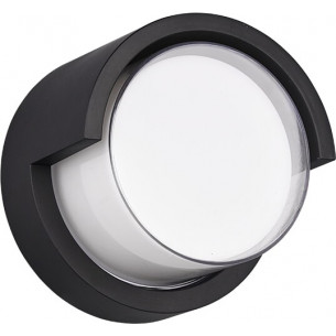 Puno Round LED black&amp;white outdoor wall lamp Reality