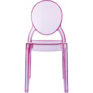Designerskie Krzesło dziecięce Baby Elizabeth Różowy przeźroczysty Siesta do jadalni, kuchni i salonu. 2