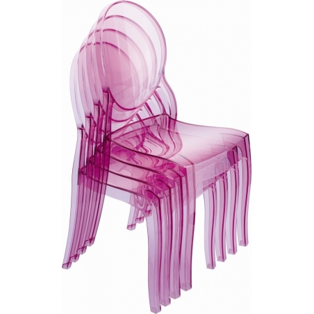 Baby Elizabeth pink transparent children's chair Siesta