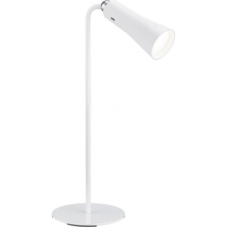 Lampy na biurko. Lampa biurkowa minimalistyczna Maxi LED biały mat Reality