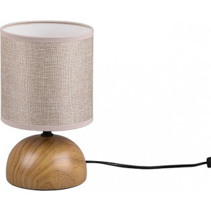 Lucy beige&amp;wood night lamp with shade Reality