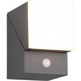 Avon LED anthracite modern outdoor wall lamp with motion sensor Trio