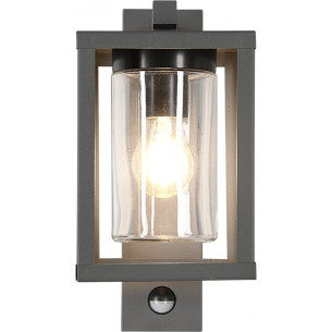 Lunga anthracite outdoor wall lamp with motion sensor Trio