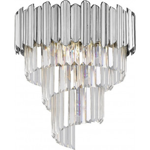 Gladius 43cm transparent&amp;silver glamour crystal ceiling lamp ZumaLine