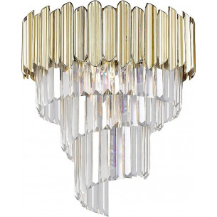 Gladius 43cm transparent&amp;gold glamour crystal ceiling lampZumaLine